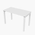 Steel Computer Desk with Wooden Top - Image 5