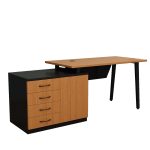 Steel Teo L-Shaped Workstation Desk - Image 3