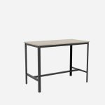 Steel Dining Table with Wooden Top - Image 4