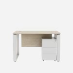 Single Seater Workstation Desk with Pedestal - Image 9
