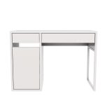 Wooden Workstation Desk with Two Drawers & File Cabinet - Image 3