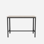 Steel Dining Table with Wooden Top - Image 3