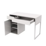 Wooden Workstation Desk with Two Drawers & File Cabinet - Image 5
