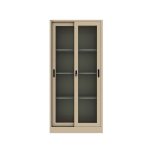 Steel Filing Cupboard with Glass Sliding Door - Image 6