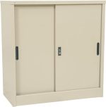 Steel Low hight Sliding Doors Office Cupboard - Image 2