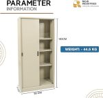 Steel Curved Sliding Doors Office Cupboard - Image 3