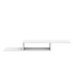 Wooden Wall Mount Tv Cabinet Stand Shelf With 2 Compartment Shelf - Image 4