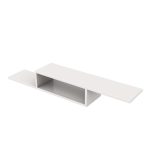 Wooden Wall Mount Tv Cabinet Stand Shelf With 2 Compartment Shelf - Image 5