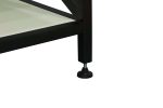 Steel Casper Coffee Table with Storage Shelf & Wooden Top - Image 7