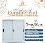 Steel Curved Sliding Doors Low hight Office Cupboard - Image 4