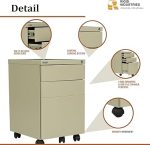 Steel 2 Drawer Mobile Pedestal - Image 3