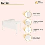 Steel L-Shaped Executive Desk - Image 4