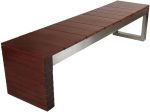 Stainless Steel Bench with Wooden Top - Image 5
