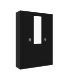 Steel 3 Door Home Cupboard with Front Door Mirror - Image 6