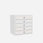 Wooden 5 Drawer Chest Wardrobe - Image 2