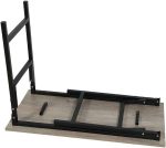 Steel Folding Table with Wooden Top - Image 8