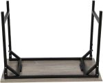 Steel Folding Table with Wooden Top - Image 9