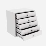 Wooden 5 Drawer Chest Wardrobe - Image 4