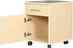 One Drawer & One Filing Cabinet Mobile Pedestal Storage Unit - Image 5