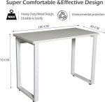 Seel Workstation Desk with Wooden Top - Image 4