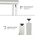 Seel Workstation Desk with Wooden Top - Image 3