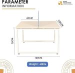 Face To Face 2 Line Cluster Desk with Partition Holder - Image 4