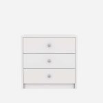 Wooden 3 Drawer Storage Organizer Wardrobe - Image 9
