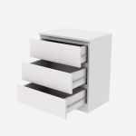 Wooden 3 Chest Of Drawers - Image 6