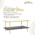 Steel Mid Century Coffee Table with Storage Shelf & Glass Top - Image 2