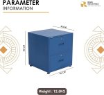 Steel 2 drawers Storage Cabinet - Image 4