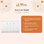 Wooden Ezra Low Height Storage Cabinet with Drawers - Image 2