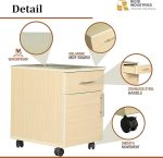 One Drawer & One Filing Cabinet Mobile Pedestal Storage Unit - Image 2
