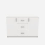 Wooden Ezra Low Height Storage Cabinet with Drawers - Image 7
