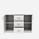 Wooden Ezra Low Height Storage Cabinet with Drawers - Image 9