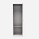 Wooden Single Door Wardrobe - Image 6