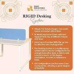 Face To Face 2 Line Cluster Desk with Partition Holder - Image 2
