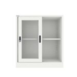 Steel Low Height Sliding Glass Door Cupboard - Image 5