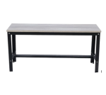 Steel Bench with Wooden Top - Image 2