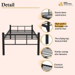 Steel Single Bed With Heavy Duty Metal Platform - Image 3
