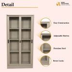 Steel Filing Cupboard with Glass Sliding Door - Image 3