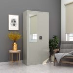 Steel Home Cupboard with Front Door Mirror