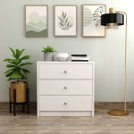 Wooden 3 Drawer Storage Organizer Wardrobe - Image 5