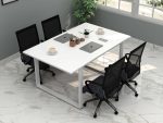 Steel Conference Table with Melamine FinishTop