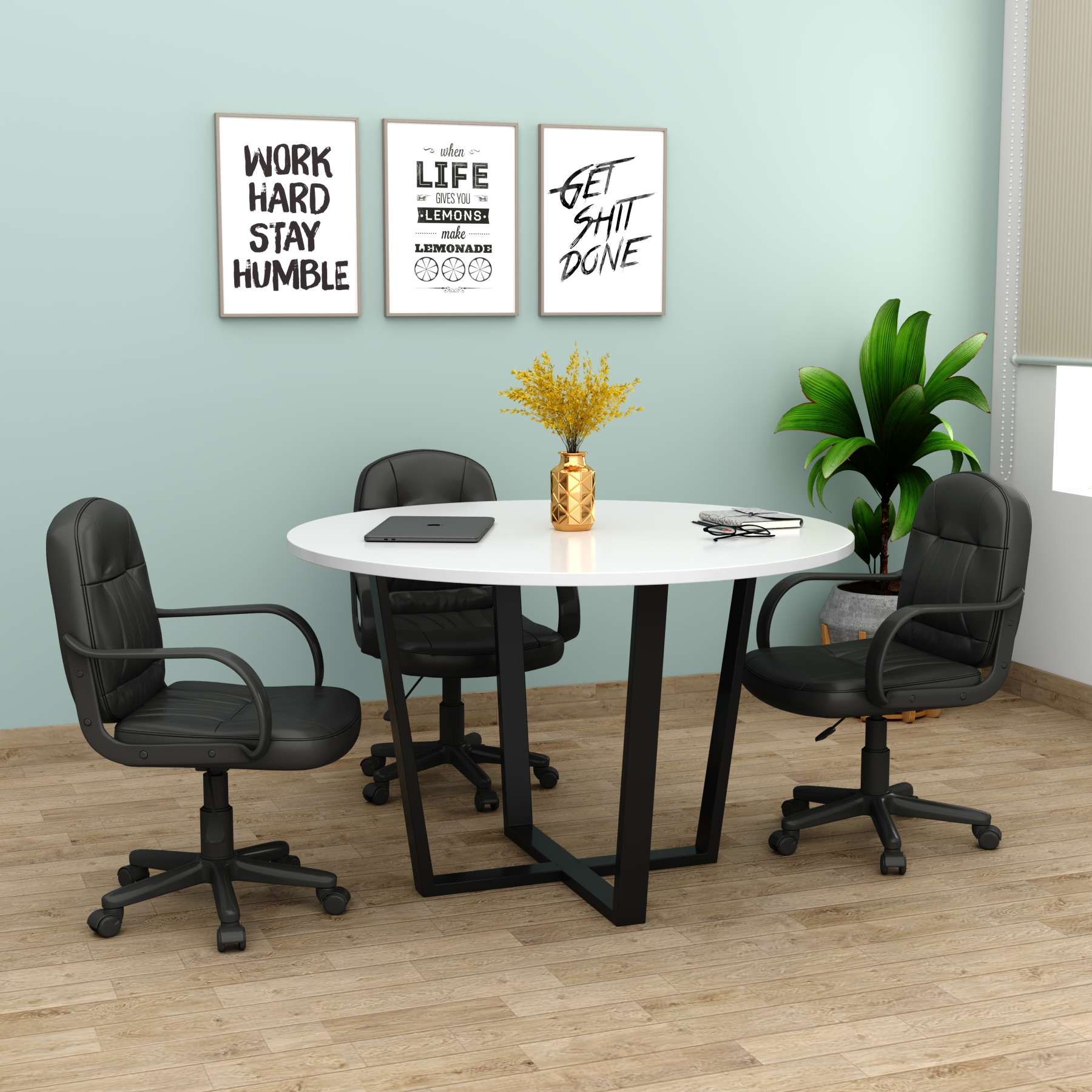 seen-01-1-1.jpg Round Conference Table - Image 1