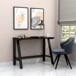 Steel Workstation Desk with Wooden Top