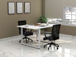 Steel Conference Table with Melamine Finish Top - Image 2