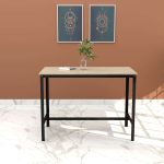 Steel Dining Table with Wooden Top - Image 2