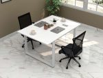 Steel Conference Table with Melamine Finish Top