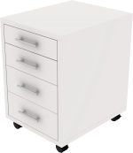 Four Drawer Mobile Pedestal Storage Unit - Image 6