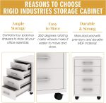Four Drawer Mobile Pedestal Storage Unit - Image 3
